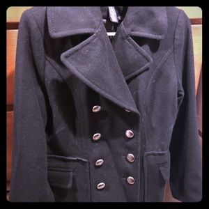 Black pea coat